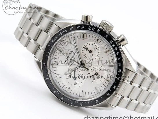 0302 Classic Speedmaster SS RMF Best Edition White Dial on SS Bracelet Lemania HW 7723